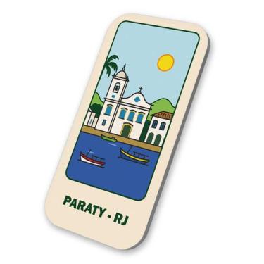 Imagem de Imã Geladeira Brasil Litoral Paraty RJ 3x6 De Metal - M-Planner