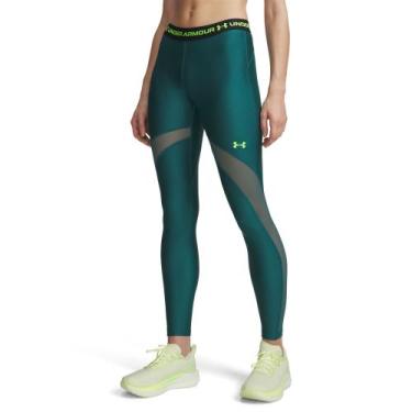 Imagem de Legging de Treino Under Armour HeatGear Mesh, Verde, G
