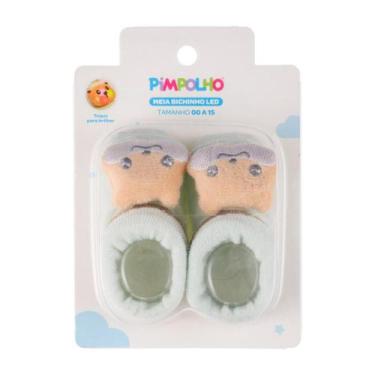 Imagem de Meia Bichinhos LED Pimpolho Tamanho 0 a 15 300988, Verde, Gato
