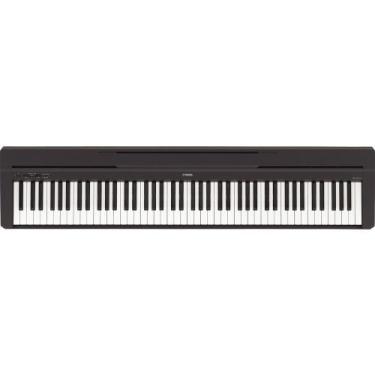 Imagem de Piano Digital Yamaha P-Series P-45 Preto C/ Fonte e Pedal, P-Series, P