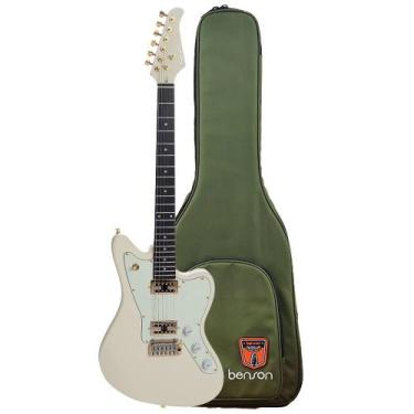 Imagem de Guitarra Benson Jazz Master Brave Five Olympic White Satin C/ Bag, UNI