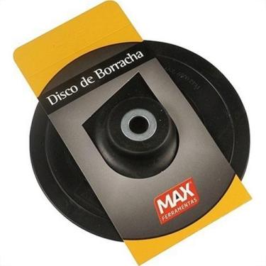 Imagem de Disco Borracha Max 7'' Flexivel Para Esmerilhadeira Com Arruela - 1477