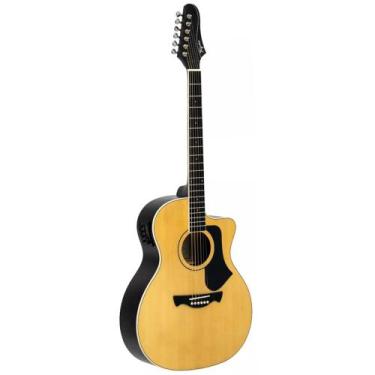 Imagem de Violão Tagima Rio Negro NTABS Natural Satin Grand Auditorium Aço Eletr