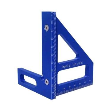 Imagem de Régua Triangular De Alumínio Para Carpinteiro, Alta Precisão, Esquadro