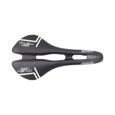 Imagem de Selim De Bicicleta Leve San Marco Aspider 141mm Conforto Amplo Para Ci