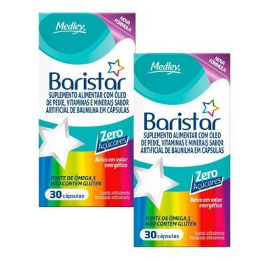 Imagem de kit 2 Baristar 30 Cap Suplemento Vitamínico Mineral Original Sabor:Bau