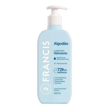 Imagem de Loção Deo Hidratante Corporal Francis Algodão 72h 400ml