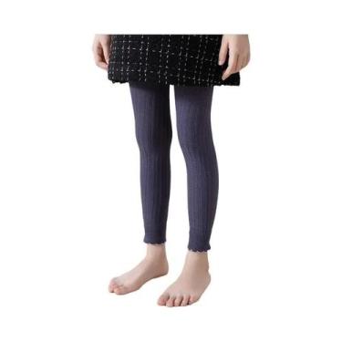 Imagem de Leggings De Algodão Com Renda Para Meninas, Calças Justas Para Criança