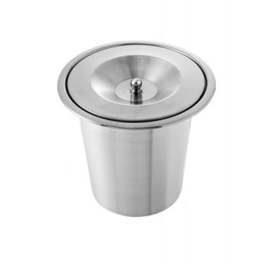 Imagem de Cesto Lixeira de Embutir 5 Litros Inox Escovado E Alumínio