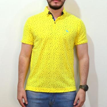 Imagem de Camiseta Polo Acostamento Estrelas Amarelo