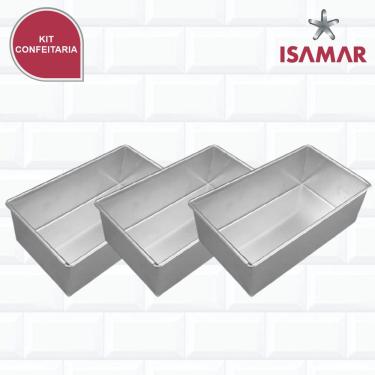 FORMA BOLO DE 1 KG - QUADRADA (13,5X13,5X6) - ISAMAR