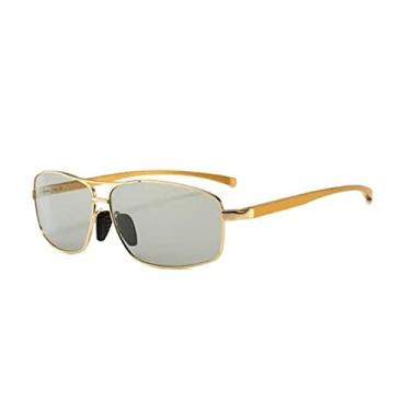 Imagem de JOHN OAK Óculos de Sol Polarizado Fotocromático Retangular Unissex Adulto