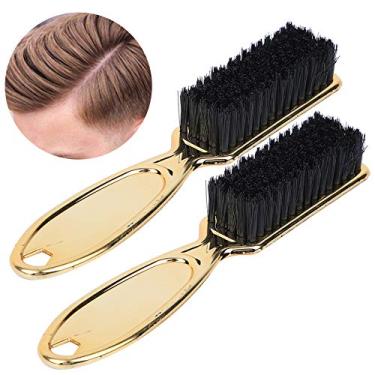 Imagem de Escova de cabelo de barbeiro retrô escova de limpeza de cabelo de salão de beleza 2 peças profissional durável para salão de cabeleireiro uso pessoal