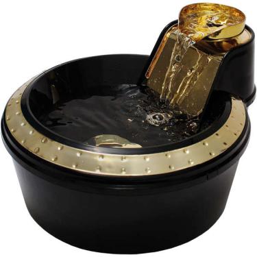 Imagem de Fonte Bebedouro Petlon Premium Preta e Dourada - 220 V