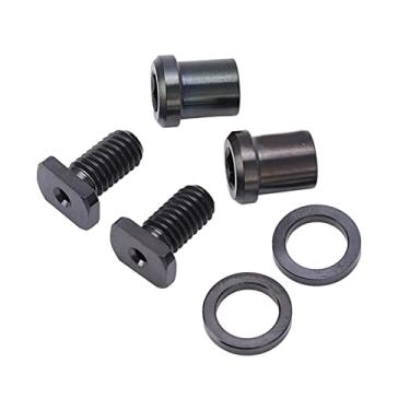 Imagem de Kit de parafuso de titânio para bicicleta, parafusos de ciclismo Acabamento fino e alta resistência para bicicleta(Caixa preta (6 unidades))