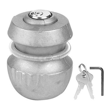 Imagem de Bloqueio de bola de reboque, engate de reboque engate de reboque trava de bola de reboque trava universal de segurança com 2 chaves de caravana engate de reboque trava de engate de reboque verrou