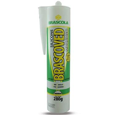 Imagem de Silicone Acético Transparente 280G, Brascoved 406810, Branco