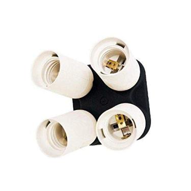 Imagem de Soquete Quadruplicador Greika YL-108 para Lâmpada Rosca E27