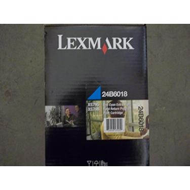 Imagem de Lexmark Cartucho de toner (ciano) 24B6018 XS795 XS798 em embalagem de varejo