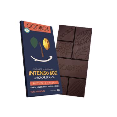 Imagem de Chocolate Intenso 80% Cacau Vegano Cookoa 80g