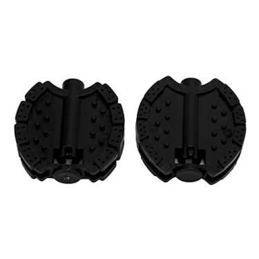 Imagem de CUEI Pedais de eixo infantil, 2 peças de plástico durável fácil de instalar, pedais de bicicleta infantis de várias cores, fáceis de usar, pedais de substituição, pedais de triciclo para a maioria das crianças (preto)