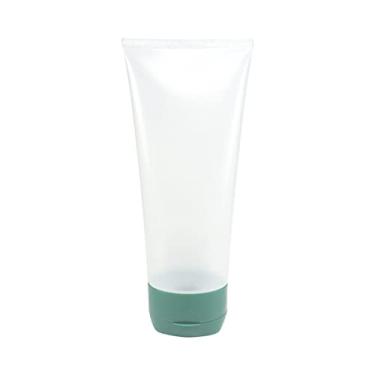 Imagem de Bisnaga Plástica Transparente 180ml C/Tampa Flip Top (20 Peças) (Verde Escuro)