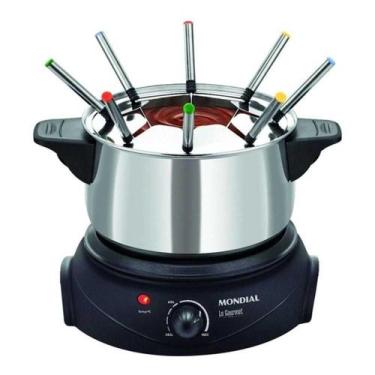 Imagem de Panela Fondue Elétrico Mondial Fd-02 Le Gourmet 2 Inox 220V