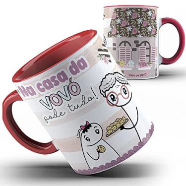 Imagem de Caneca vermelha Flork Casa da Vovó pode tudo