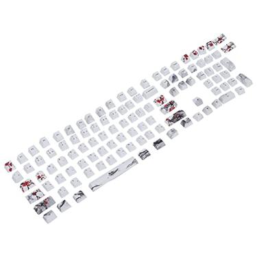 Imagem de Keycaps, PBT Keycaps 110 Teclas para Teclados Mecânicos para Teclados Ópticos(Inglês-Japonês)