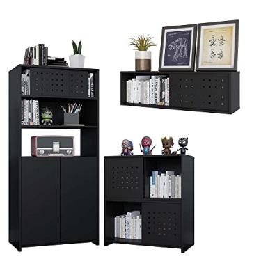 Imagem de Kit Conjunto Escritório Gamer 3 Peças Pixel Preto Caemmun