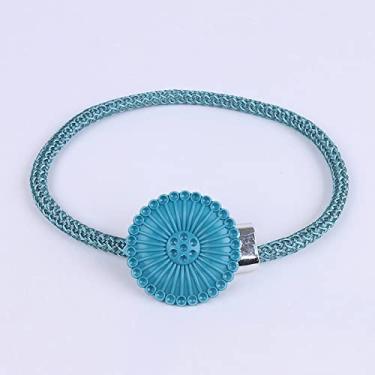 Imagem de Cinta acessórios de cortina de corda amarrada fivela de cortina de cortina tiebacks suportes de cortina, T6,1 pcs