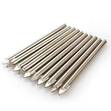 Imagem de Conjunto de brocas de cerâmica, 10 peças, 6 mm, haste redonda, ferramenta de perfuração...