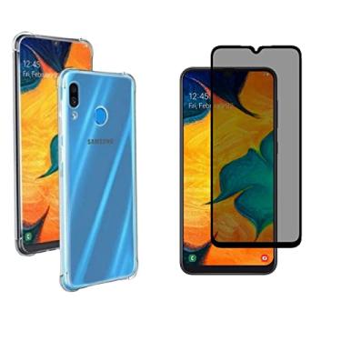 Imagem de Kit Para Galaxy A30 Capa Anti impacto + Película Privacidade (Tela 6.4) (C7COMPANY)