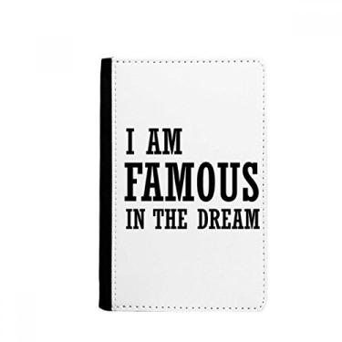 Imagem de Carteira I Am Famous In The Dream Passport Holder Notecase Burse para cartões, Multicolor