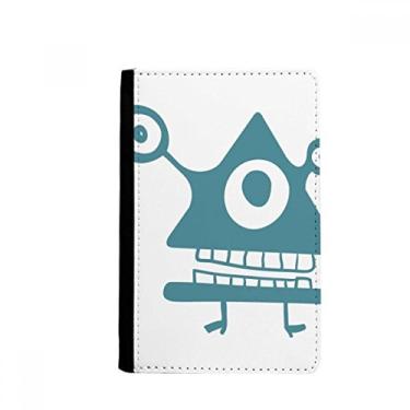 Imagem de Bolsa de cartão para carteira com porta-passaporte e criatura alienígena Universo e ciclopes alienígena Notecase Burse, Multicolor
