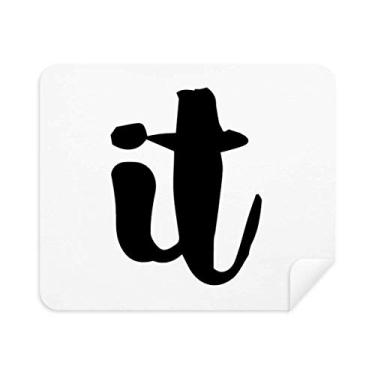 Imagem de DIYthinker It Stylish Quote Handwrite Style Pano de limpeza de tela 2 peças tecido de camurça