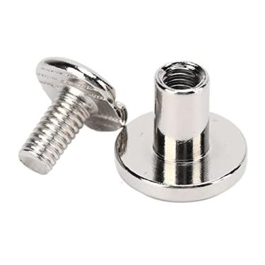 Imagem de Parafuso de Encadernação de Livro Excelente Acabamento Conjunto de Sortimento de Parafusos de Chicago Com Revestimento Uniforme para Couro Faça você Mesmo para álbum de Fotos (Prata)