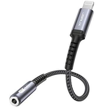 Imagem de JSAUX Adaptador de fone de ouvido para iPhone Lightning para adaptador de 3,5 mm [certificado Apple MFi] compatível com iPhone 14 Pro Max/14 Plus/13 12 11 Pro Max/SE/XS-Cinza