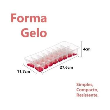 Imagem de Forma Para Cubo Ice Gelo Rígida E Flexível Fundo Silicone - Sanremo