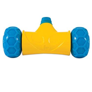 Imagem de JW Pet 32290 Dispensador eletrônico de petiscos RoboBone, amarelo/azul