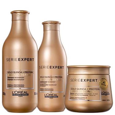 Imagem de Kit L'Oréal Professionnel Absolut Repair Gold Quinoa + Protein 3 Produtos