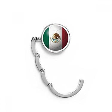 Imagem de Gancho de mesa de futebol americano bandeira nacional do México com fecho decorativo dobrável