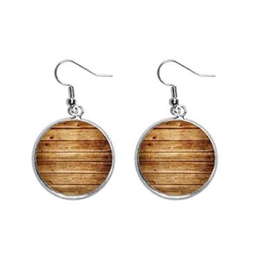 Imagem de Brinco feminino com estampa de listras de perfuração irregular, brinco de prata