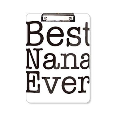 Imagem de Best Ever Letras inglesas padrão presente prancheta pasta bloco de escrita placa de apoio A4