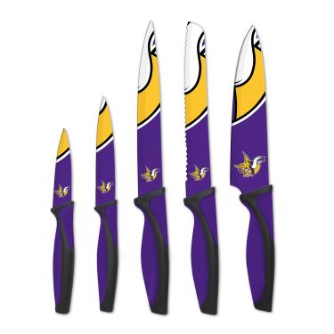 Imagem de Conjunto de facas de cozinha NFL Minnesota Vikings 5 peças