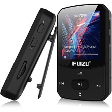Imagem de SZAMBIT Clip Mp3 Player com Bluetooth 5.0,RUIZU X52 Mini Leitor de Música de Som Portátil Sem Perdas com Rádio FM Gravador de Voz Fones de Ouvido para Execução (16G)