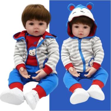 Bebê Reborn Menino Lou Lou Recém Nascido Silicone Banho - Ana