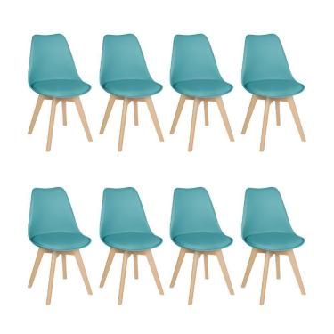 Imagem de Kit 8 Cadeiras Leda Com Assento Estofado Tiffany Tiffany