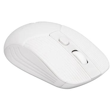 Imagem de Mouse Ergonômico para Jogos de Computador, Mouse Sem Fio 2,4 Ghz 2400 DPI USB Sem Fio Game Mouse Mouse Sem Fio PC para, para Computador Desktop Laptop (Branco)