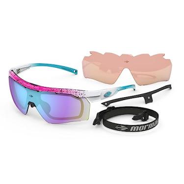 Imagem de Beach Tennis Óculos Solar Mormaii Smash 2 M0130bb297 Rosa Brilho Lente Espelhada Azul -